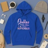 Queens Are Born In September Gift September Birthday Great Gift Hoodie thumb 3