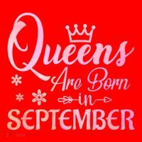 Queens Are Born In September Gift September Birthday Great Gift Santa Hat thumb 1