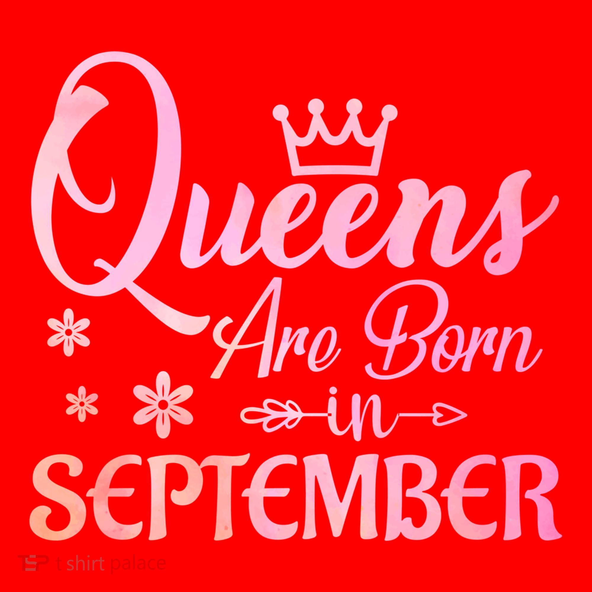 Queens Are Born In September Gift September Birthday Great Gift Santa Hat