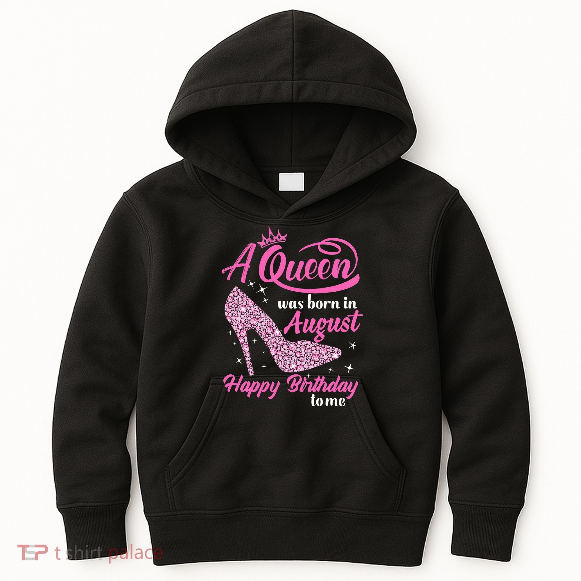Queens Are Born In August Funny August Birthday Gift Kids Hoodie