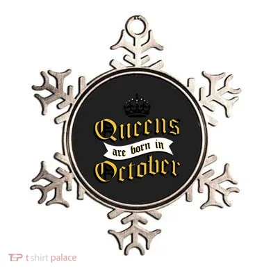 Queens Are Born In October Ornament