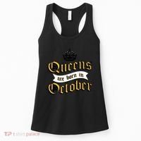 Queens Are Born In October Women's Tank Top thumb 0