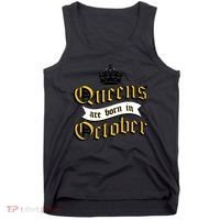Queens Are Born In October Tank Top thumb 0