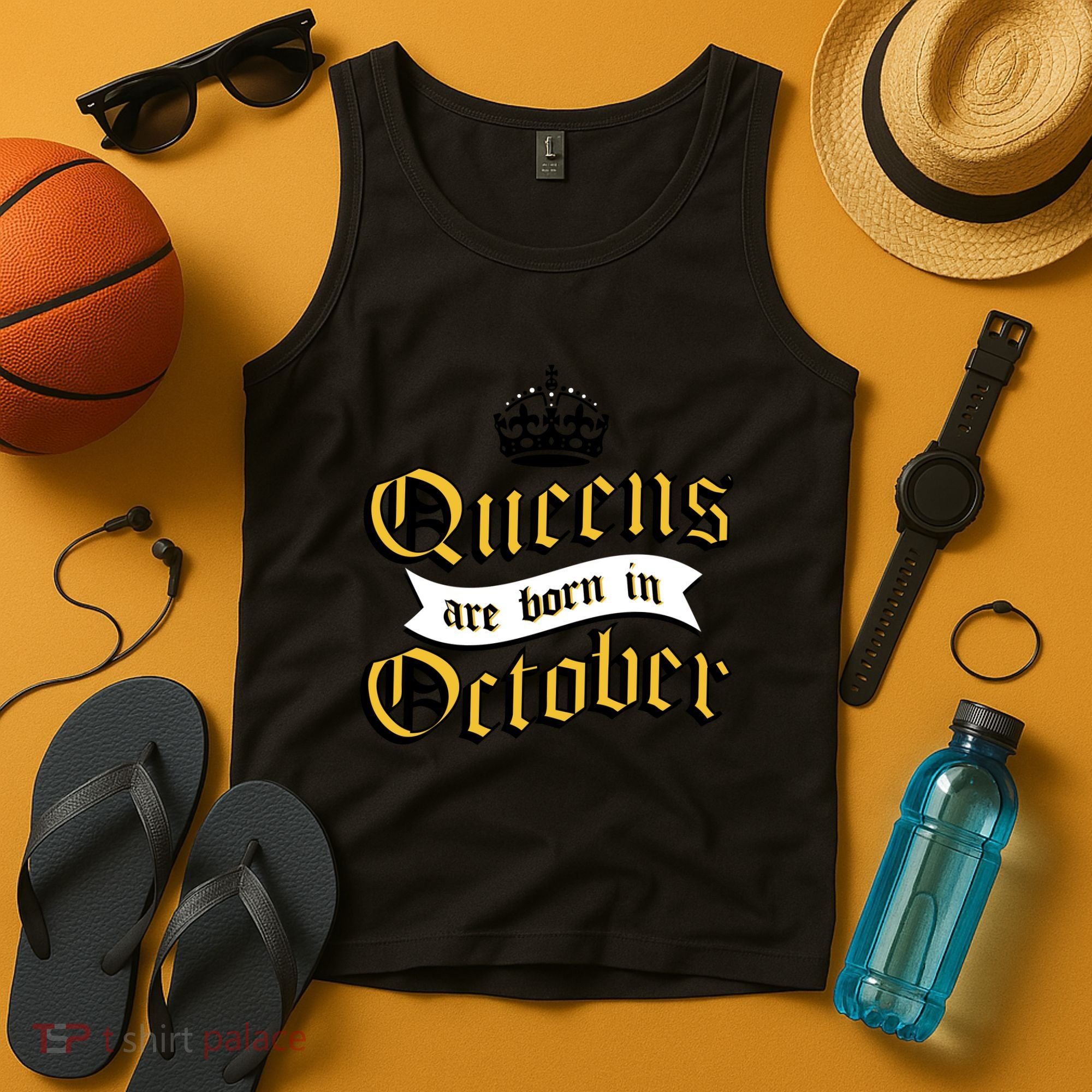 Queens Are Born In October Tank Top