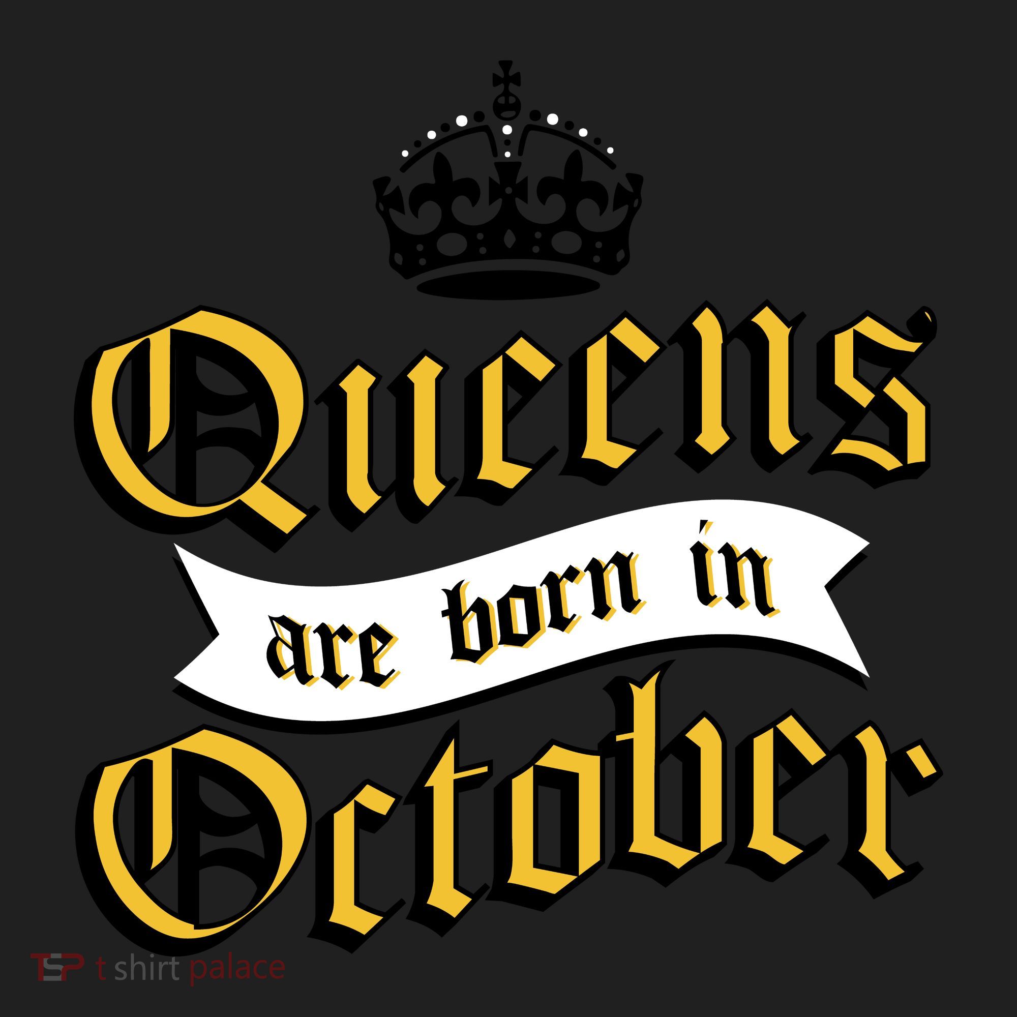 Queens Are Born In October Golf Towel