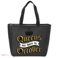 Queens Are Born In October Tote Bag thumb 0