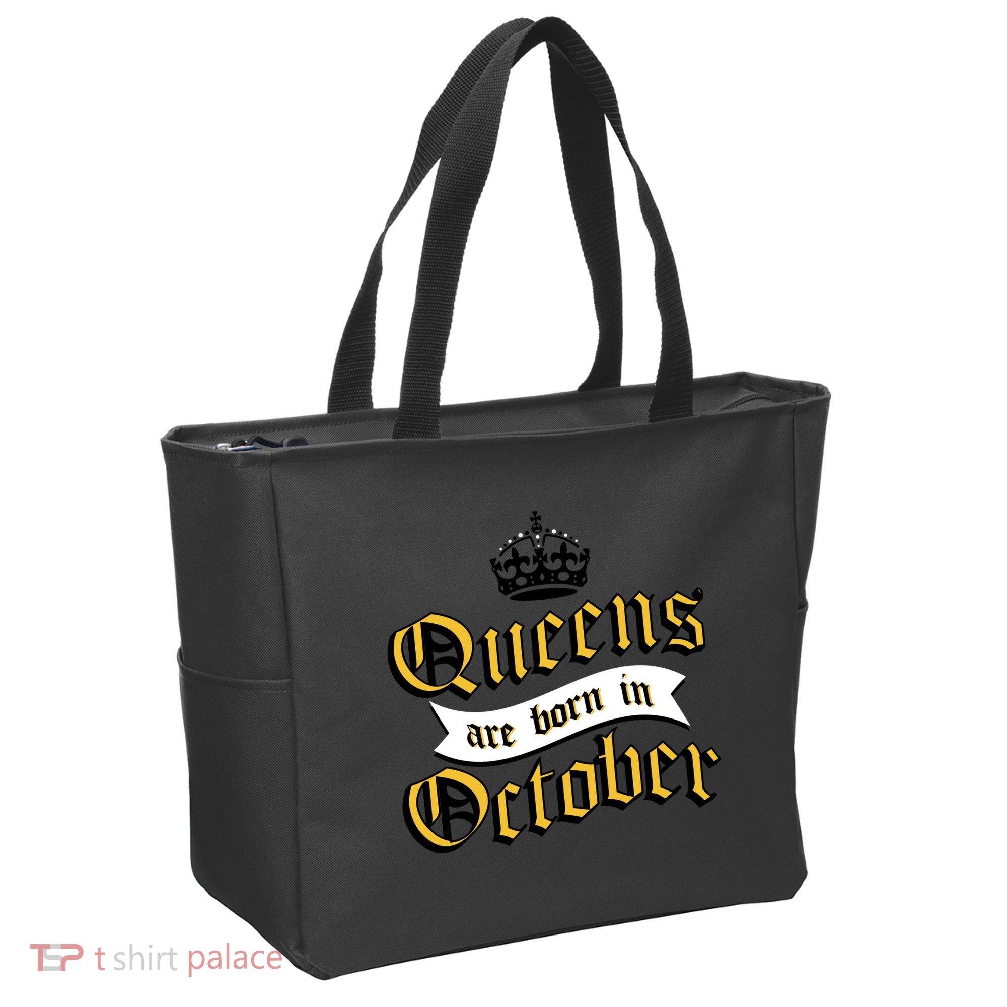 Queens Are Born In October Tote Bag