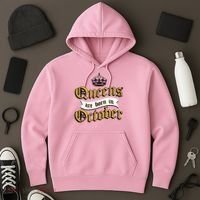 Queens Are Born In October Hoodie thumb 3