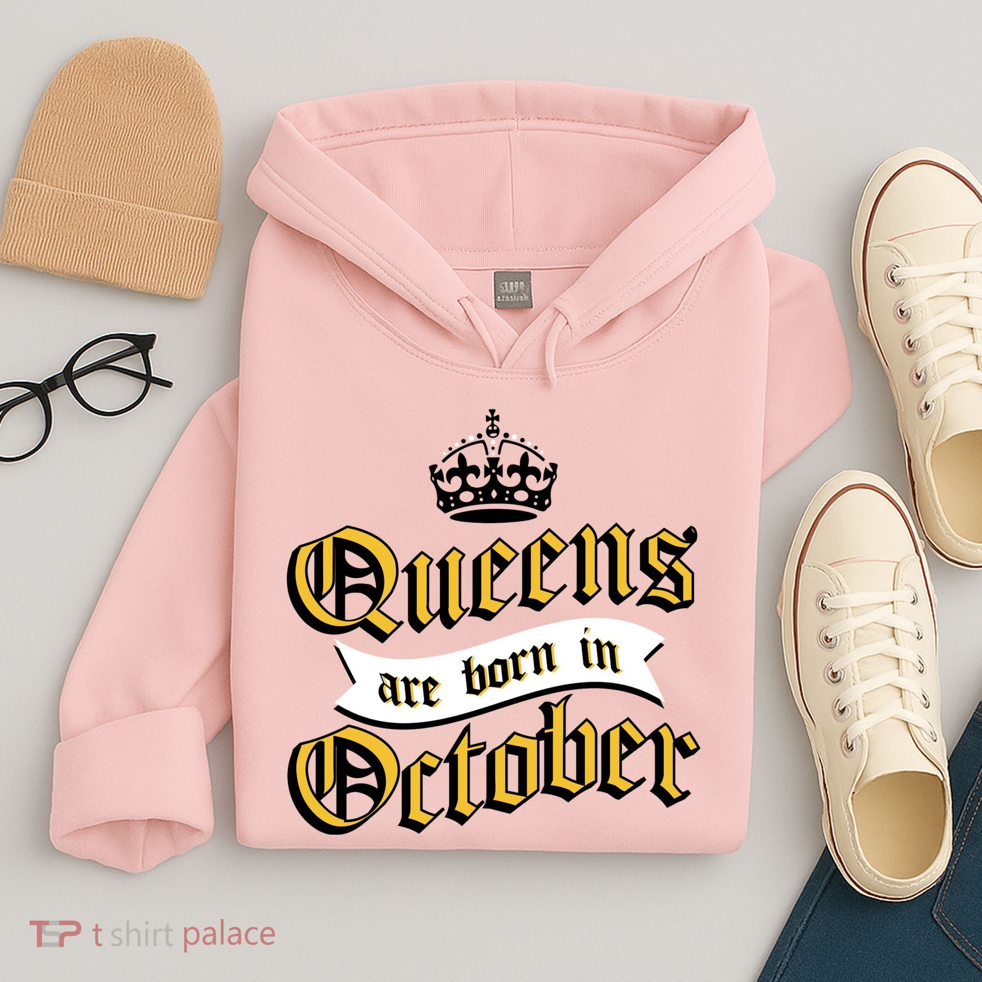 Queens Are Born In October Hoodie