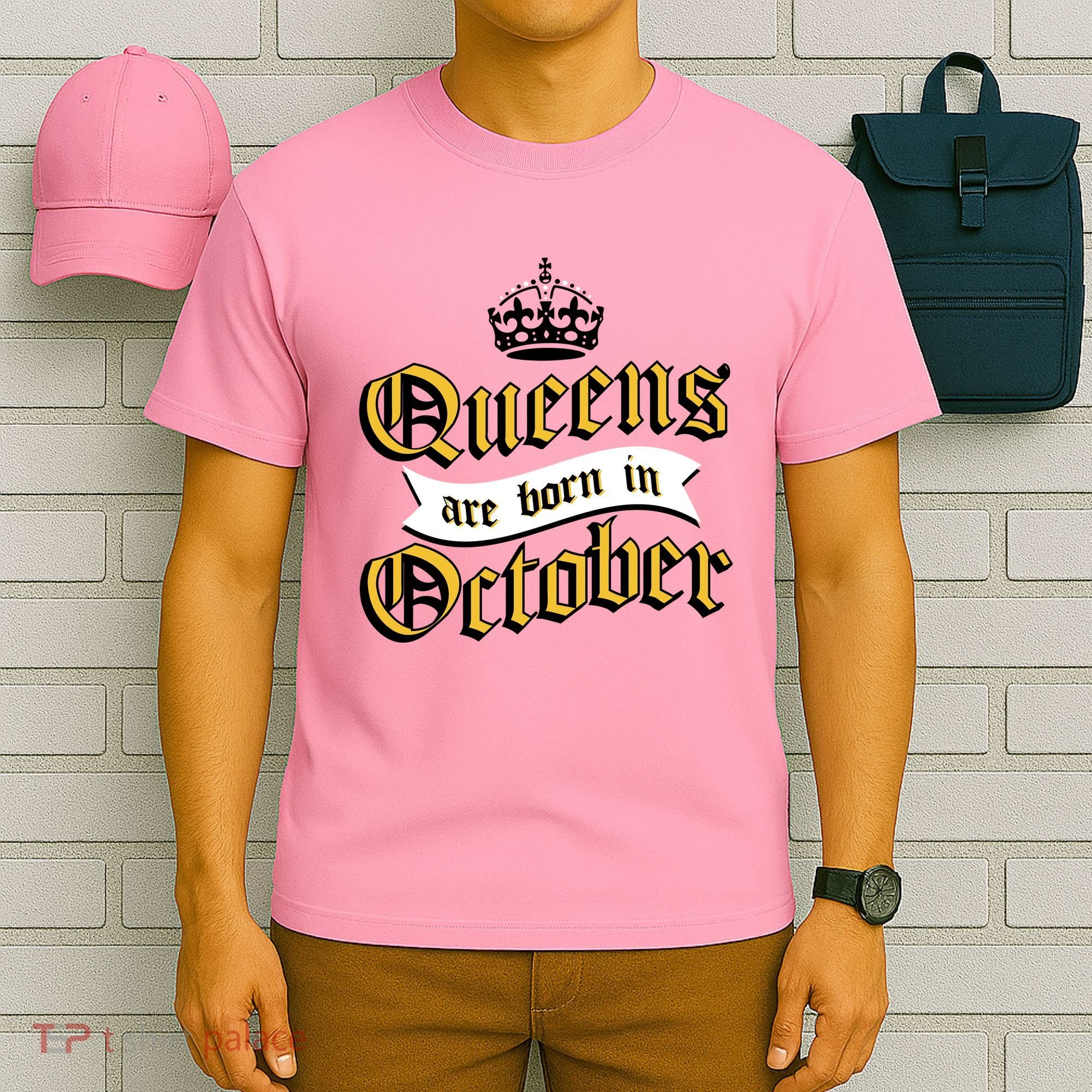 Queens Are Born In October T-Shirt