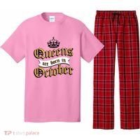 Queens Are Born In October Pajama Set thumb 0