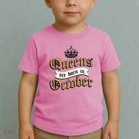 Queens Are Born In October Toddler T-Shirt thumb 2