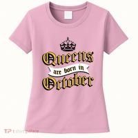Queens Are Born In October Women's T-Shirt thumb 0