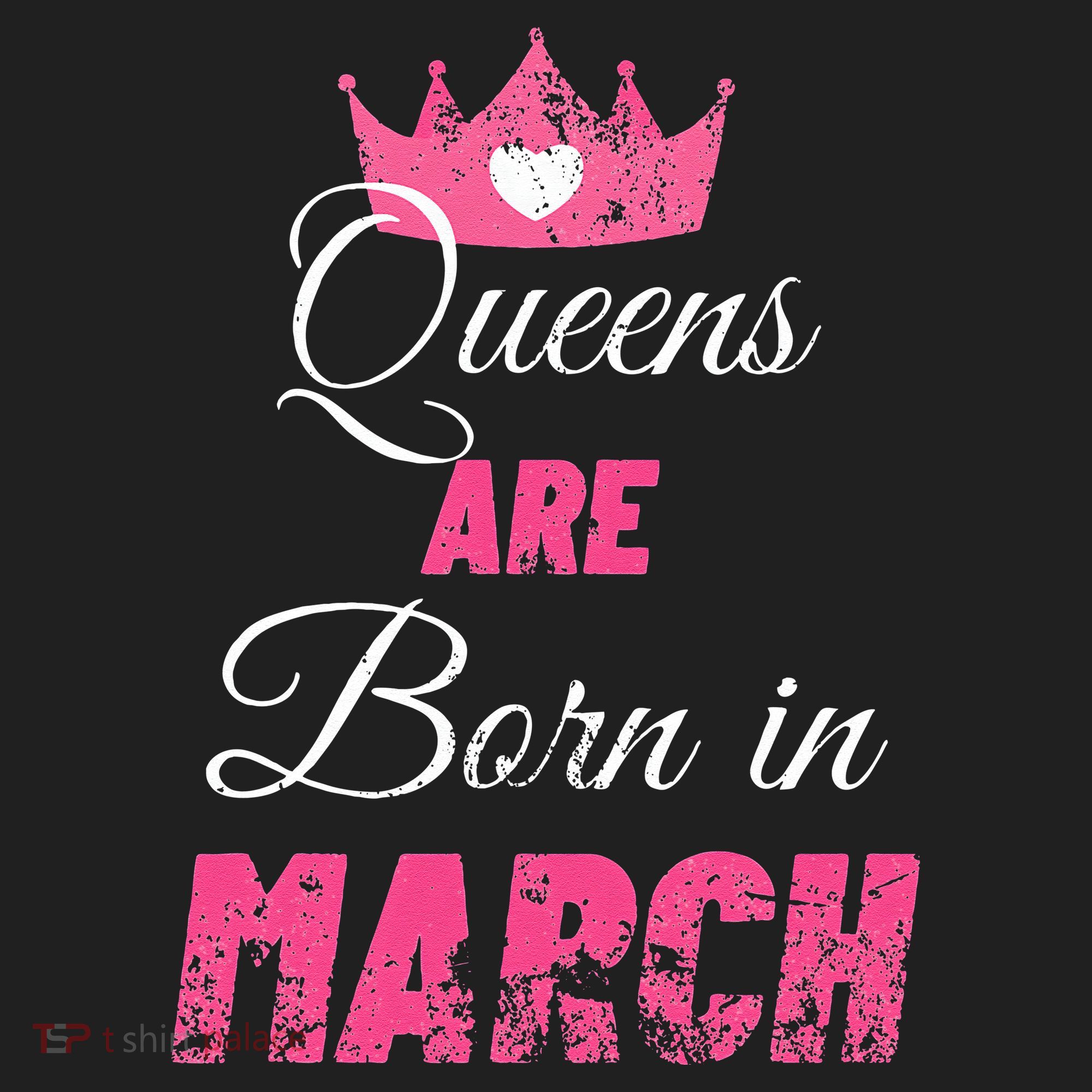 Queens Are Born In March Distressed Birthday Gift Beanie