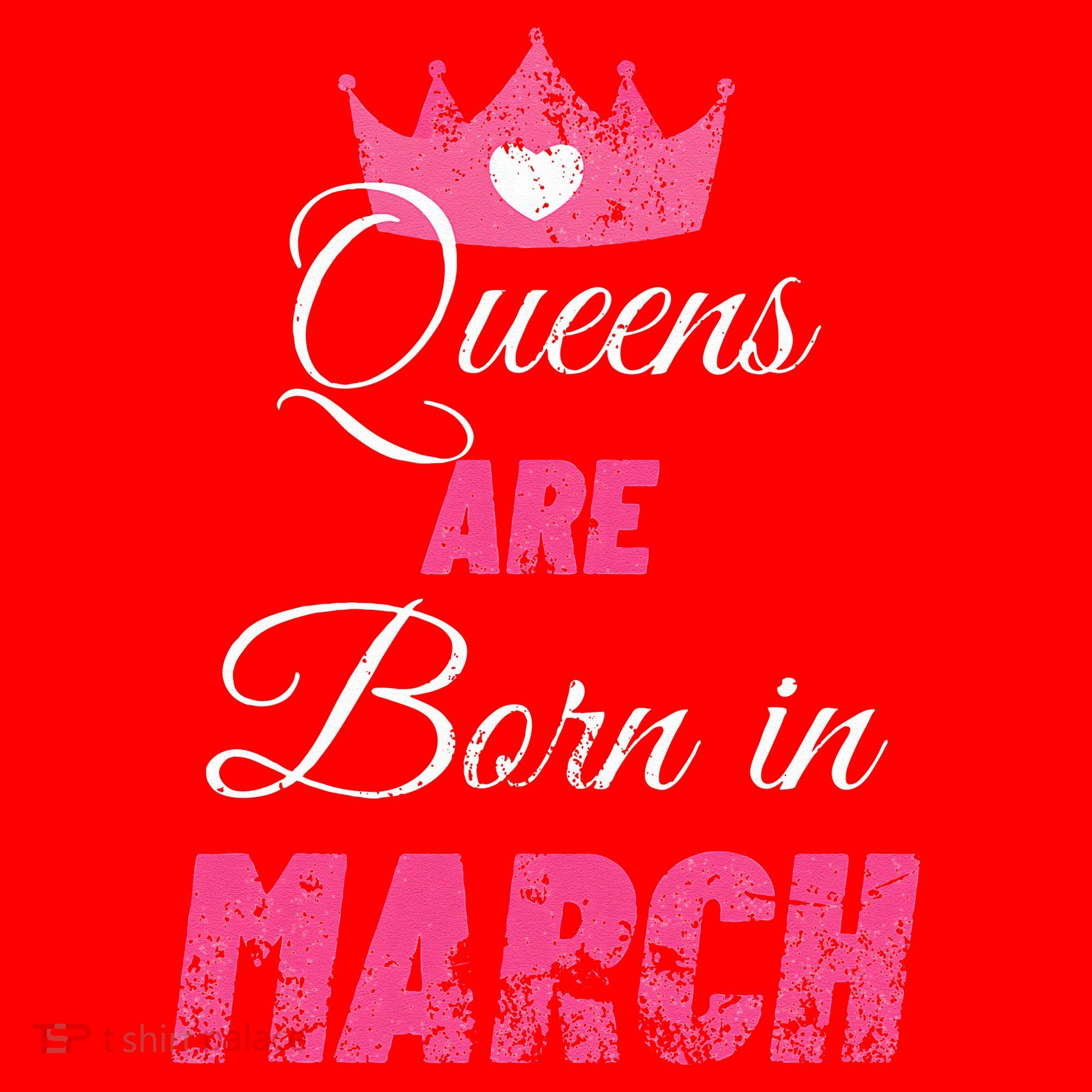Queens Are Born In March Distressed Birthday Gift Santa Hat