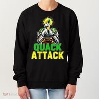 Quack Attack By Angry White Green And Yellow Duck Women's Sweatshirt thumb 0