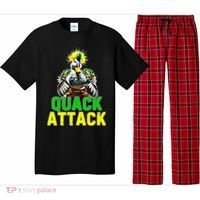 Quack Attack By Angry White Green And Yellow Duck Pajama Set thumb 0