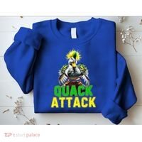 Quack Attack By Angry White Green And Yellow Duck Sweatshirt thumb 2
