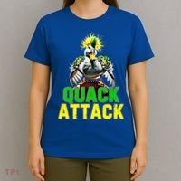 Quack Attack By Angry White Green And Yellow Duck T-Shirt thumb 4