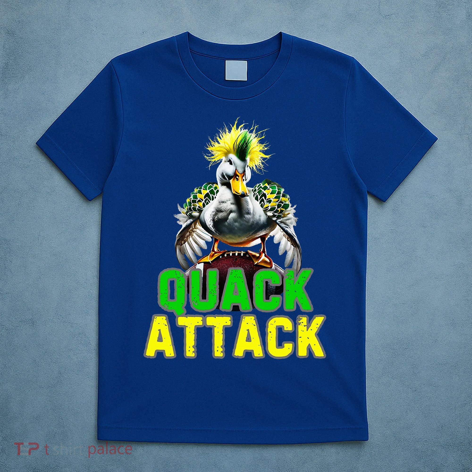 Quack Attack By Angry White Green And Yellow Duck T-Shirt