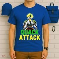 Quack Attack By Angry White Green And Yellow Duck T-Shirt thumb 6
