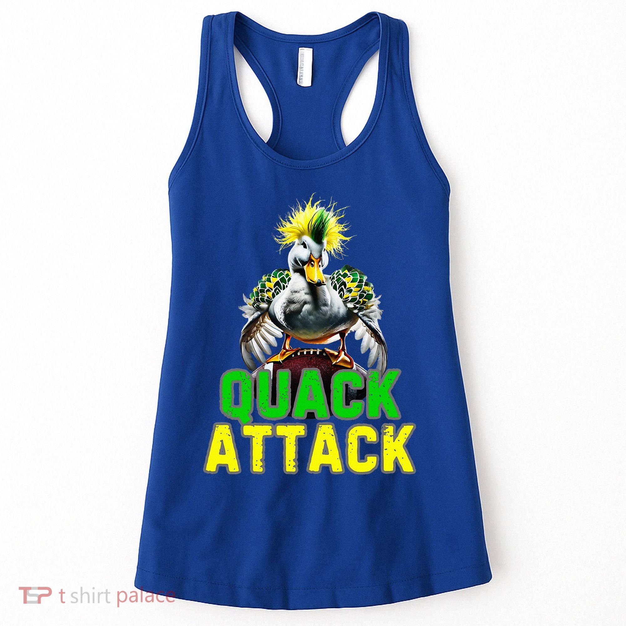 Quack Attack By Angry White Green And Yellow Duck Women's Tank Top