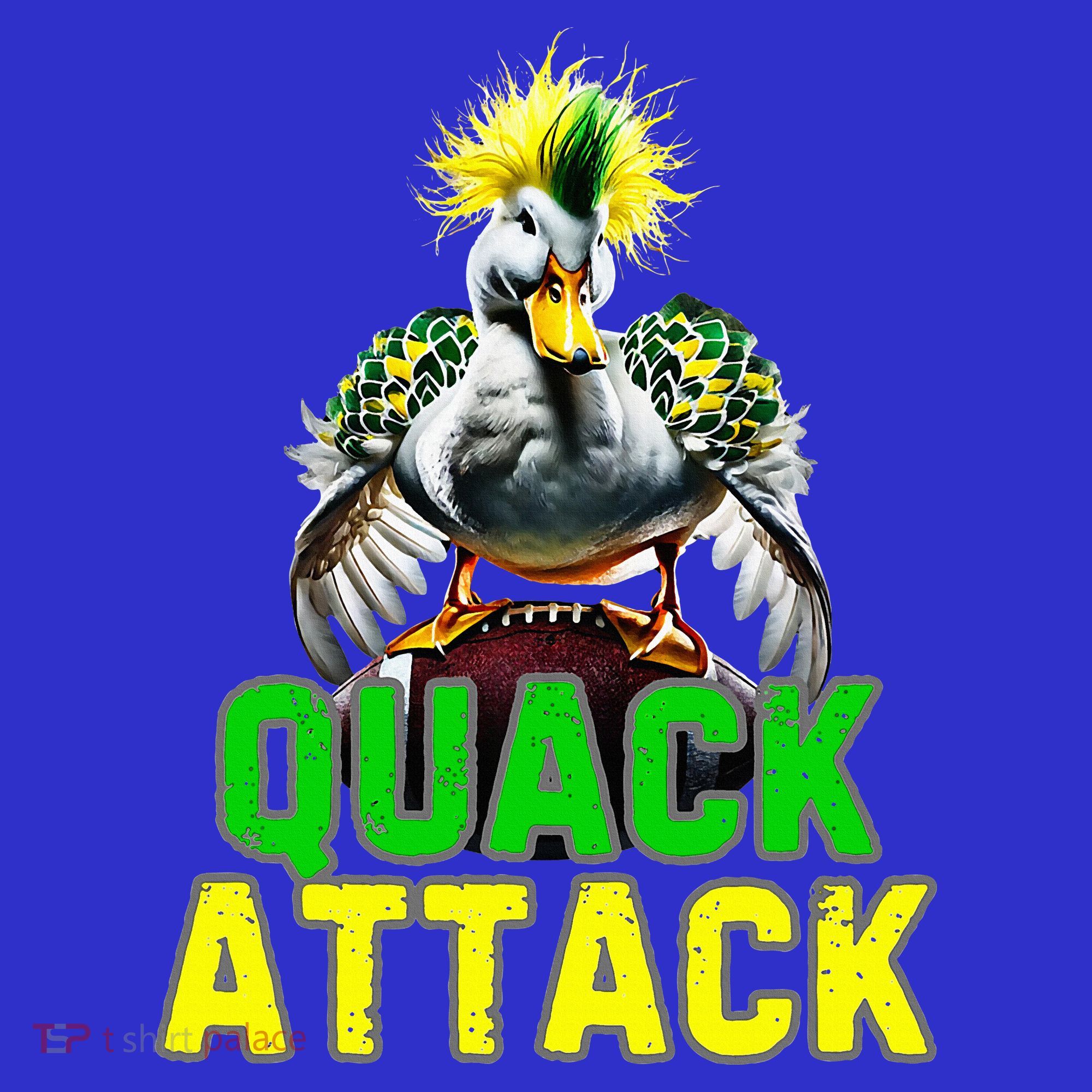 Quack Attack By Angry White Green And Yellow Duck Women's Tank Top