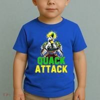 Quack Attack By Angry White Green And Yellow Duck Toddler T-Shirt thumb 2