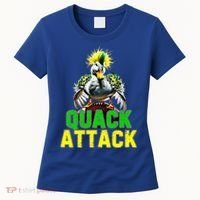 Quack Attack By Angry White Green And Yellow Duck Women's T-Shirt thumb 0