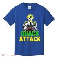 Quack Attack By Angry White Green And Yellow Duck Kids T-Shirt thumb 0