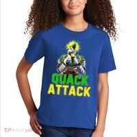 Quack Attack By Angry White Green And Yellow Duck Kids T-Shirt thumb 2