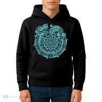 Quetzalcoatl Aztec Dragon God Kids Hoodie thumb 4