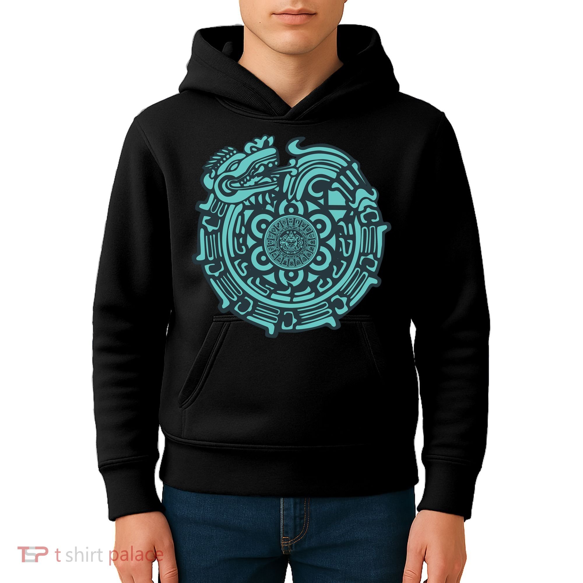 Quetzalcoatl Aztec Dragon God Kids Hoodie