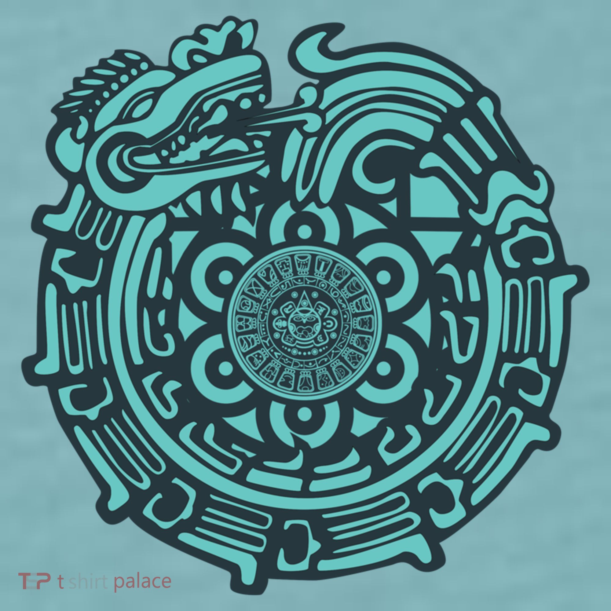 Quetzalcoatl Aztec Dragon God Sueded Cloud Jersey T-Shirt