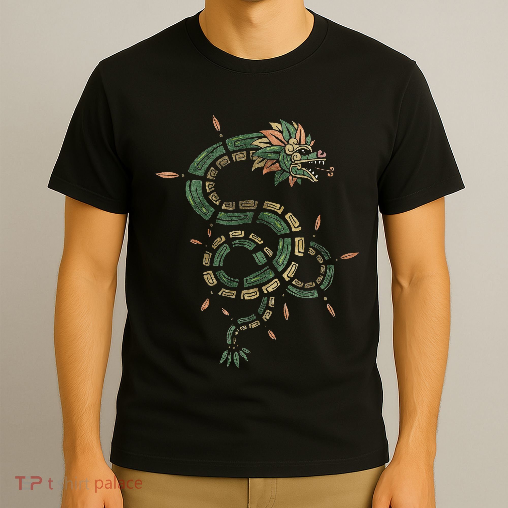 Quetzalcoatl Aztec Feathered Serpent Mayan Inca Toltec T-Shirt