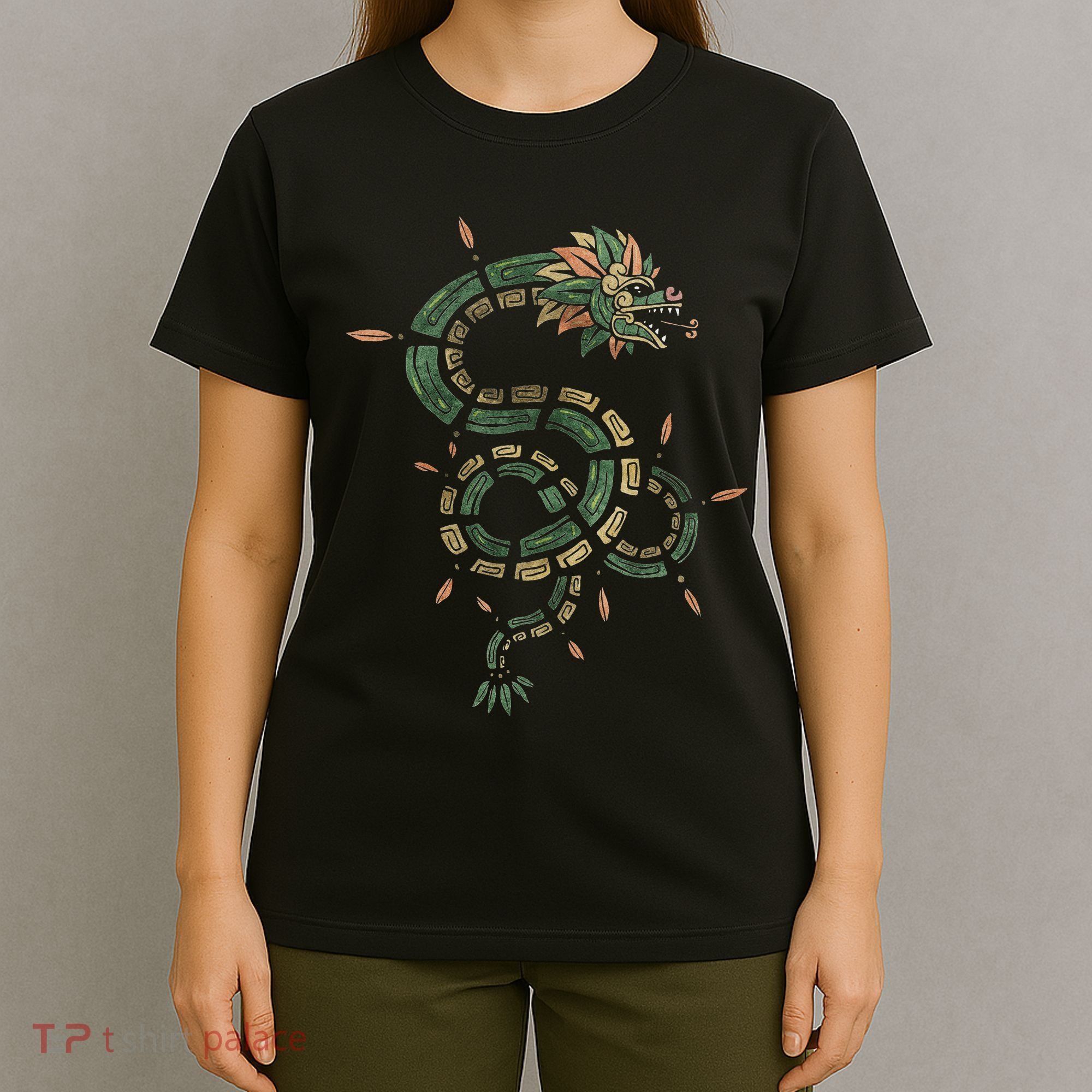 Quetzalcoatl Aztec Feathered Serpent Mayan Inca Toltec T-Shirt