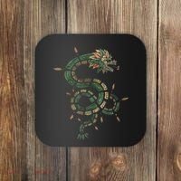 Quetzalcoatl Aztec Feathered Serpent Mayan Inca Toltec Coaster thumb 0