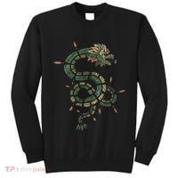 Quetzalcoatl Aztec Feathered Serpent Mayan Inca Toltec Tall Sweatshirt thumb 0
