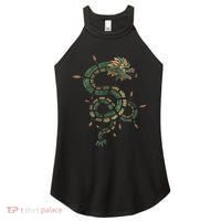 Quetzalcoatl Aztec Feathered Serpent Mayan Inca Toltec Women's Perfect Tri Rocker Tank thumb 0