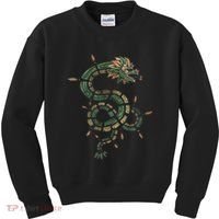 Quetzalcoatl Aztec Feathered Serpent Mayan Inca Toltec Kids Sweatshirt thumb 0
