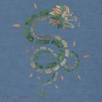 Quetzalcoatl Aztec Feathered Serpent Mayan Inca Toltec Comfort Colors Garment-Dyed Hooded Sweatshirt thumb 2
