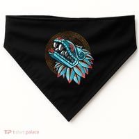 Quetzalcoatl Aztec Feathered Serpent Mayan Inca Toltec USA-Made Doggie Bandana thumb 0