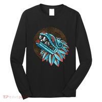Quetzalcoatl Aztec Feathered Serpent Mayan Inca Toltec Long Sleeve Shirt thumb 0