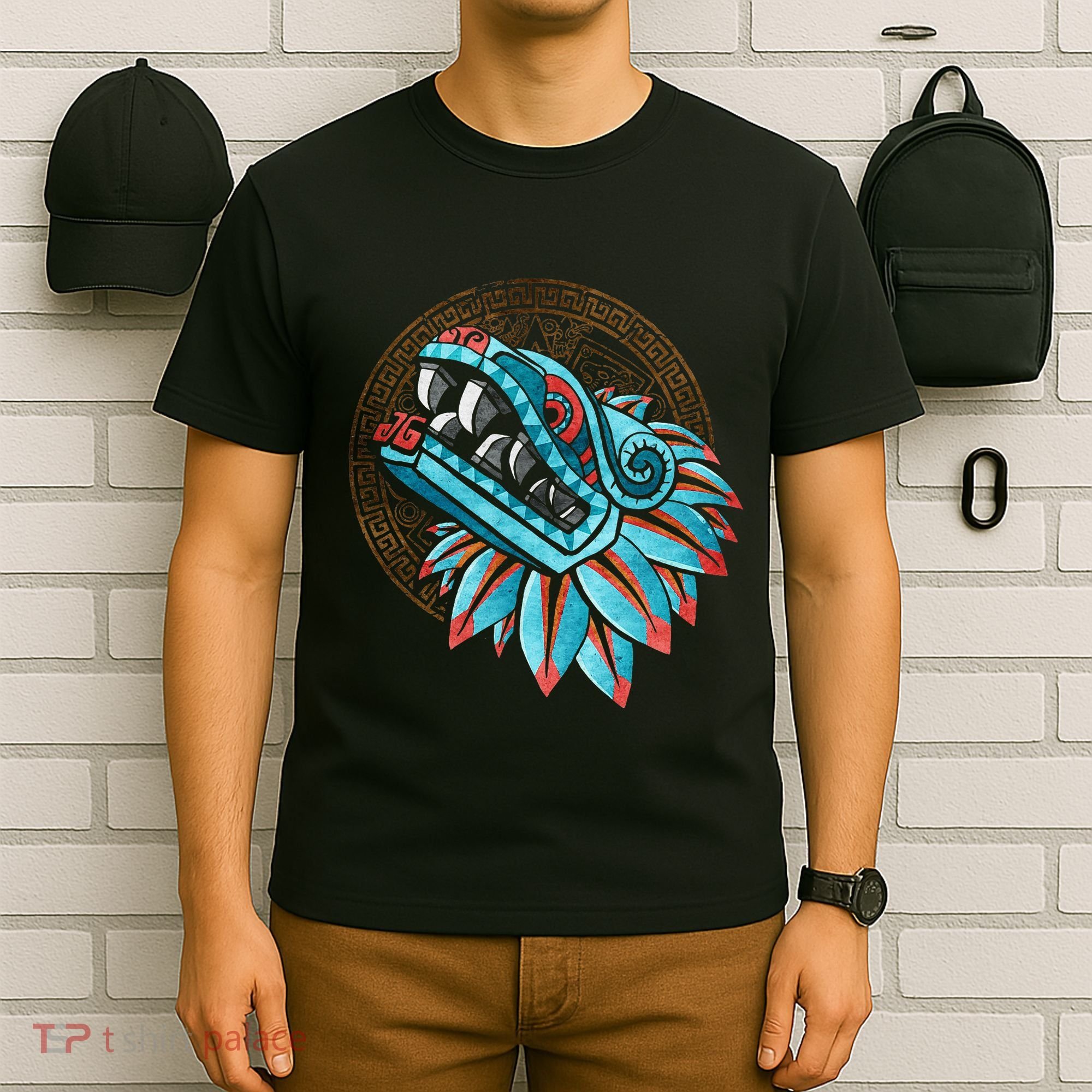 Quetzalcoatl Aztec Feathered Serpent Mayan Inca Toltec T-Shirt