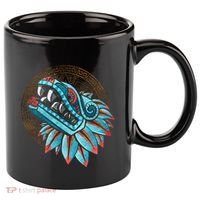 Quetzalcoatl Aztec Feathered Serpent Mayan Inca Toltec 11oz C Handle Ceramic Mug thumb 0