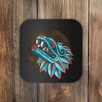 Quetzalcoatl Aztec Feathered Serpent Mayan Inca Toltec Coaster thumb 0