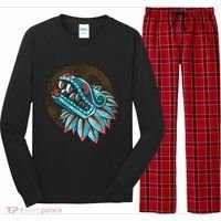 Quetzalcoatl Aztec Feathered Serpent Mayan Inca Toltec Long Sleeve Pajama Set thumb 0