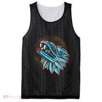 Quetzalcoatl Aztec Feathered Serpent Mayan Inca Toltec Mesh Reversible Basketball Jersey Tank thumb 0