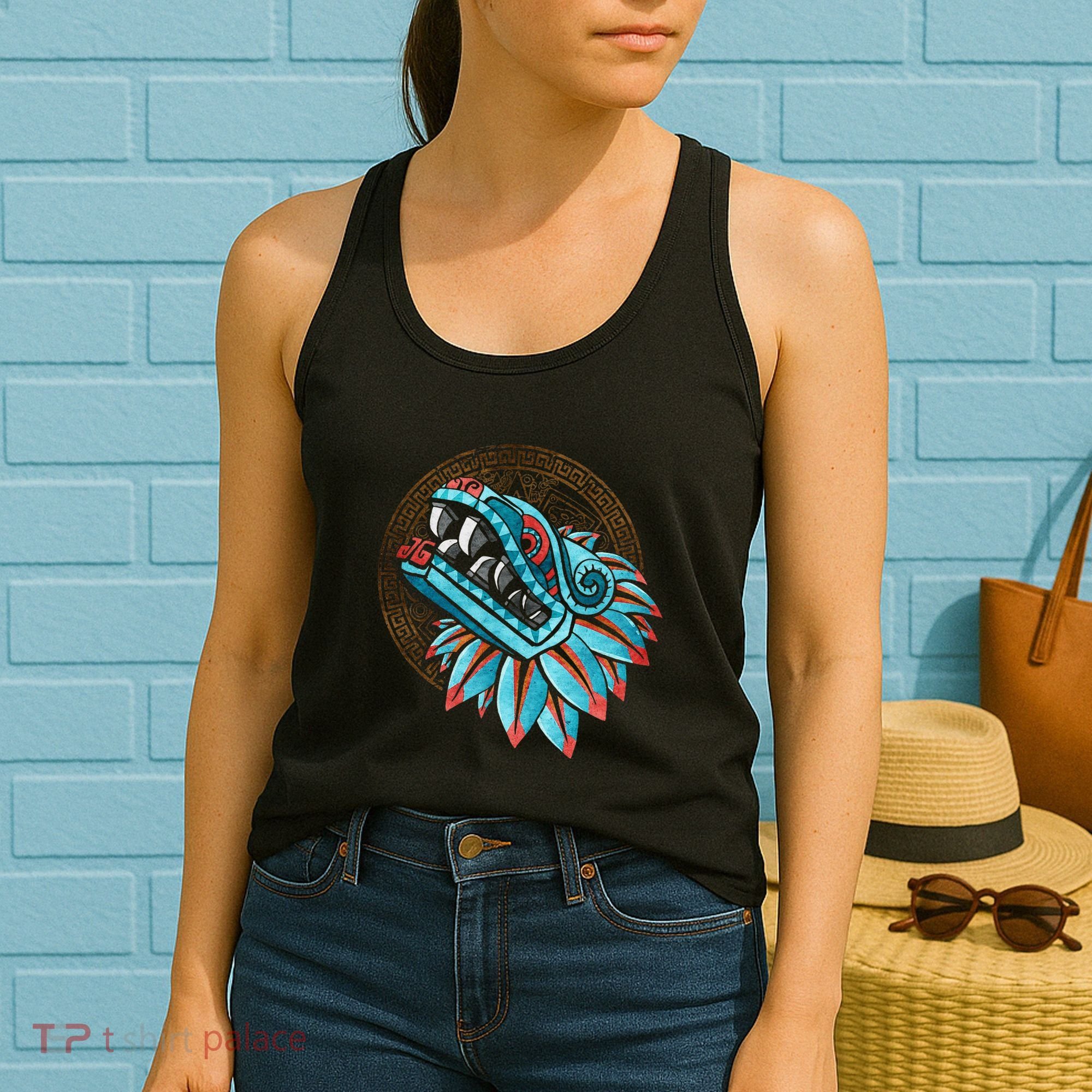 Quetzalcoatl Aztec Feathered Serpent Mayan Inca Toltec Women's Tank Top
