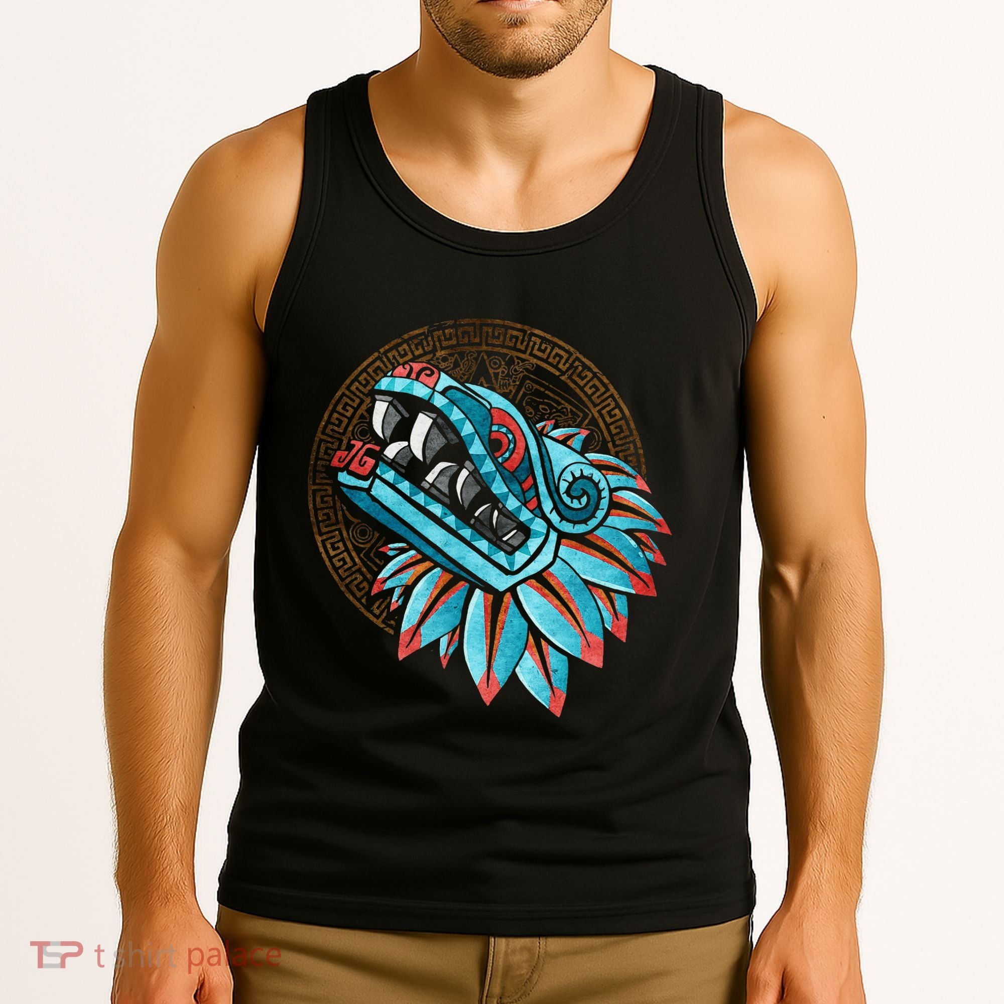 Quetzalcoatl Aztec Feathered Serpent Mayan Inca Toltec Tank Top